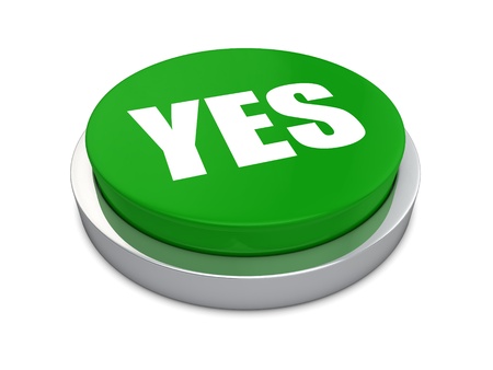 Yes iconの写真素材