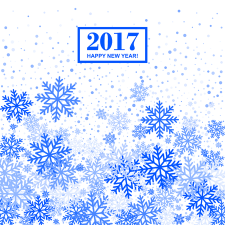 Snowflakes Background for Christmas and New Year Design. Vector Illustration.のイラスト素材