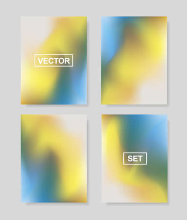 Bright soft vector set of patterns for a different design. You can use it for a cover, flyer, gift card, book, magazine, poster, leaflet.のイラスト素材