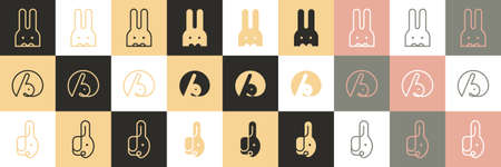 Logo Rabbit Designのイラスト素材