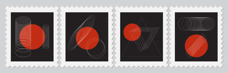Stamp Graphic Lineのイラスト素材