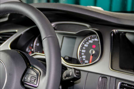 Fragment of the interior of a modern car