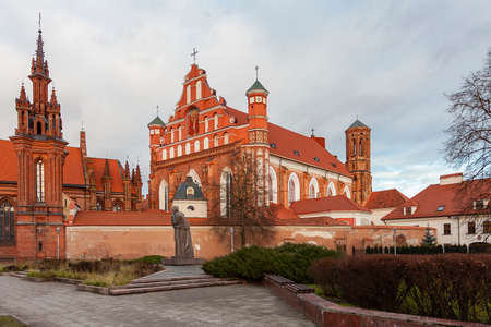 Bernardine church in Vilnius (Lithuania) - parish Roman Catholic church, an architectural monumentの写真素材