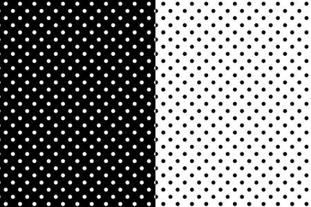 Vector background - geometric pattern of black and white circlesのイラスト素材