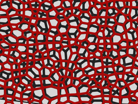Abstract background in the form of intertwined red and black lattices