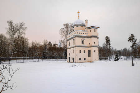 The skete of Patriarch Nikon at the walls of the New Jerusalem Monastery. Istra, Russia.の写真素材