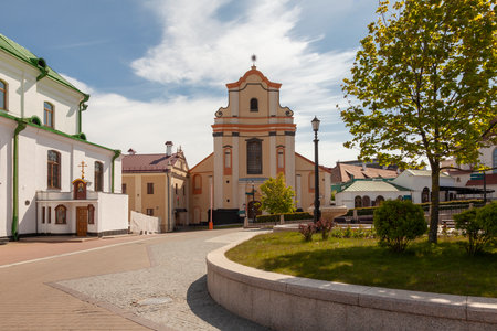 Bernardine Monastery in the center of Minsk, Belarus.の写真素材