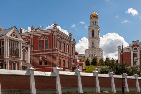 Orthodox Iversky Convent for Women in Samara, Russia.の写真素材