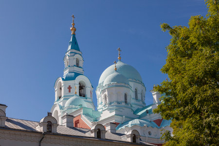 The Stavropegic Valaam Monastery of the Russian Orthodox Church, located on the islands of the Valaam Archipelago.の写真素材