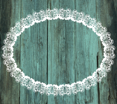 lace white frame wood old Valentines Day vintage backgroundの写真素材