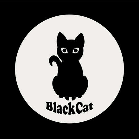 Black cat vectorのイラスト素材