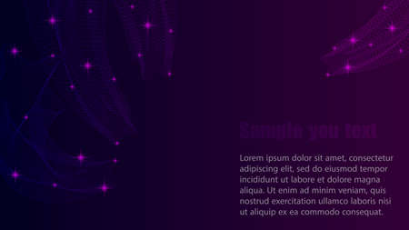 Purple Background with stars vector illustrationのイラスト素材