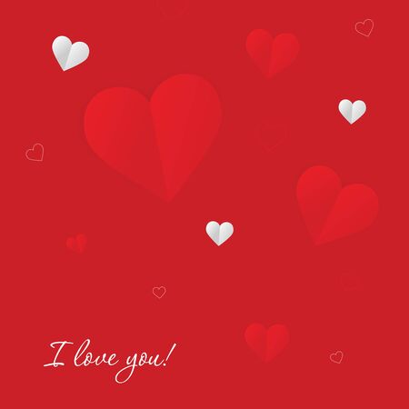 Valentines day. Card with love. Vector background eps 10のイラスト素材