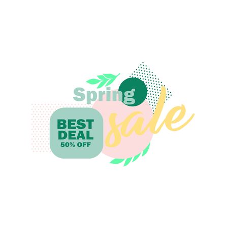 Spring sale best deal vector iconのイラスト素材