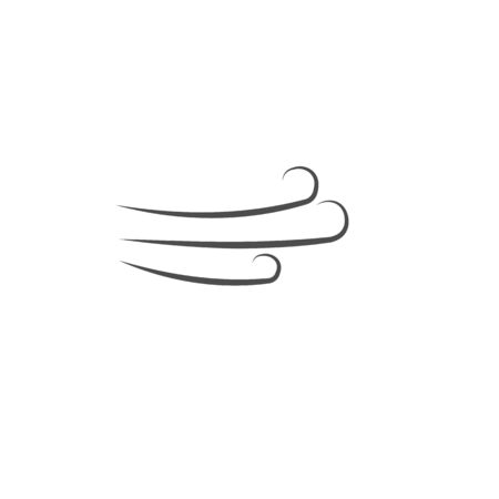 Vector weather forecast icon - wind. Flat vector illustration wind. Air flow symbol close-upのイラスト素材