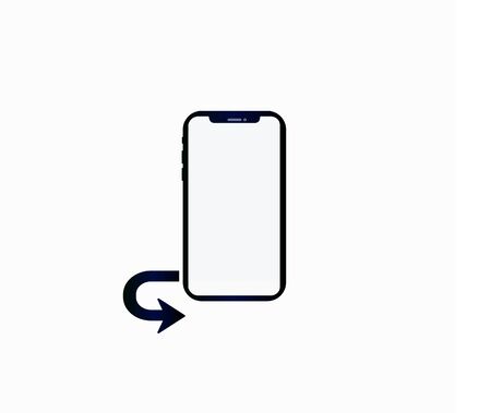 Smartphone web icon and back arrow, home button isolatedのイラスト素材