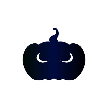 Scary Jack Pumpkin - Halloween Party. Halloween symbol - pumpkin, close-up vector illustrationのイラスト素材