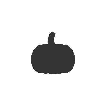 Pumpkin silhouette icon vector. Pumpkin close-up icon. Thanksgiving is a traditional symbol. Halloween pumpkinのイラスト素材