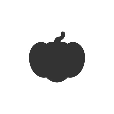 Halloween symbol - pumpkin jack. The silhouette of the pumpkin.のイラスト素材