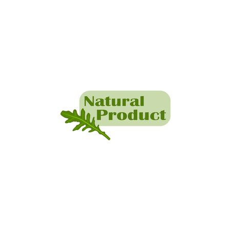 Stylish vector sticker natural product isolated.のイラスト素材