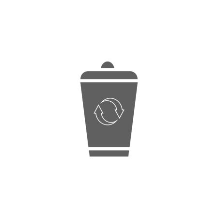 Recycling bins colors infographic. Vector.のイラスト素材