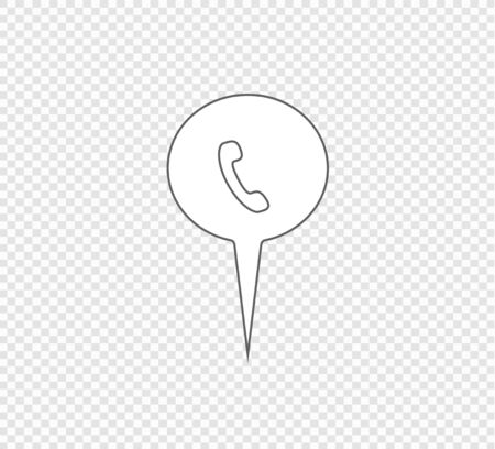 Telephone location icon.のイラスト素材