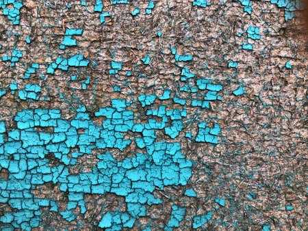cracked paint on wooden surfaceの写真素材