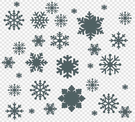 Snowflake Icon. Flat   of snowflake isolated on white background. New Year and winter symbol. Vector illustration.のイラスト素材
