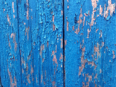 Shabby Wood Background. blue grunge wood texture, vintage woodの写真素材