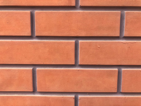 red brick wall textureの写真素材