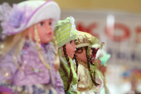 Dolls are seen during the carnival in the city of Salvador.の写真素材