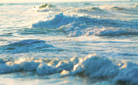 Sea wave close-up. Beautiful nature background. Soft focus.