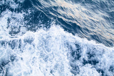 Waves of the sea as a background. View from the boat.の写真素材