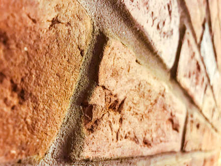 Brick wall background. Close-up of a brick wall.