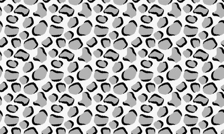 snow leaopard skin seamless pattern, leopard furのイラスト素材