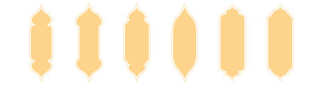 islamic frame decoration ornamentaltemplateのイラスト素材