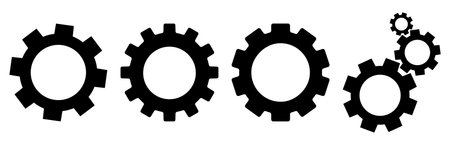 gear icon for configuration settingのイラスト素材