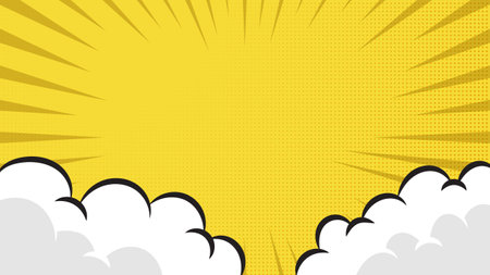 cartoon comic panel book backgroundのイラスト素材