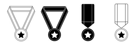 award prize medal icon vectorのイラスト素材