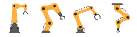 robotic arm machine for industrial usage using artificial intelligenceのイラスト素材