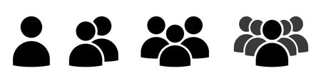 a group of people discussion iconのイラスト素材