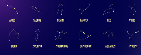 astrology star sign zodiac horoscopeのイラスト素材