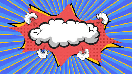 comic and catoon smoke effect comic manga panelのイラスト素材
