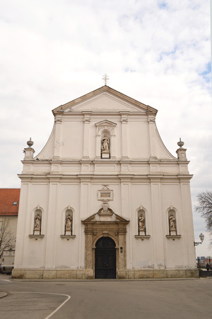 Church of St.Catherine, Upper town in Zagreb, Croatiaの写真素材