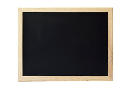 Empty blackboard isolated on white backgroundの写真素材