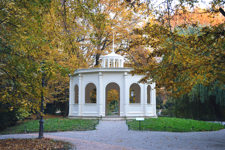 Echo pavilion in Maksimir park, Zagreb, Croatiaの写真素材