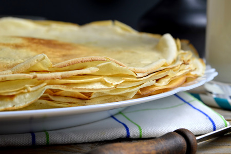 Pile of pancakesの写真素材