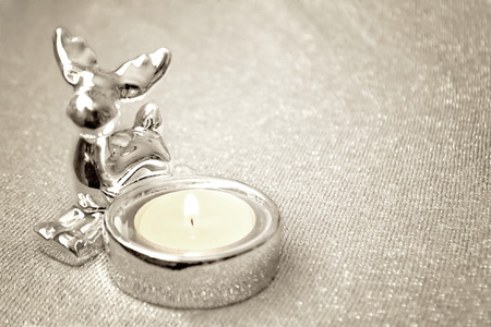 Christmas candleの写真素材