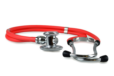 Stethoscope isolated on white backgroundの写真素材