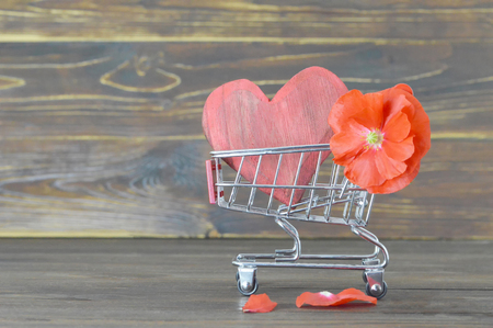 Valentines Day shoppingの写真素材